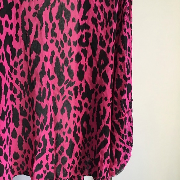 Umgee Hot Pink Animal Print Kimono NWT - Picture 12 of 16